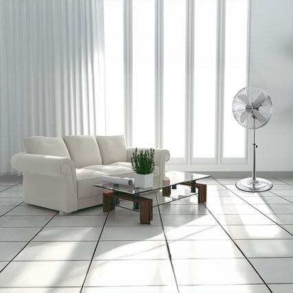 Álló ventilátor 50 W / 230 V, átmérő 40 cm, rozsdamentes acél