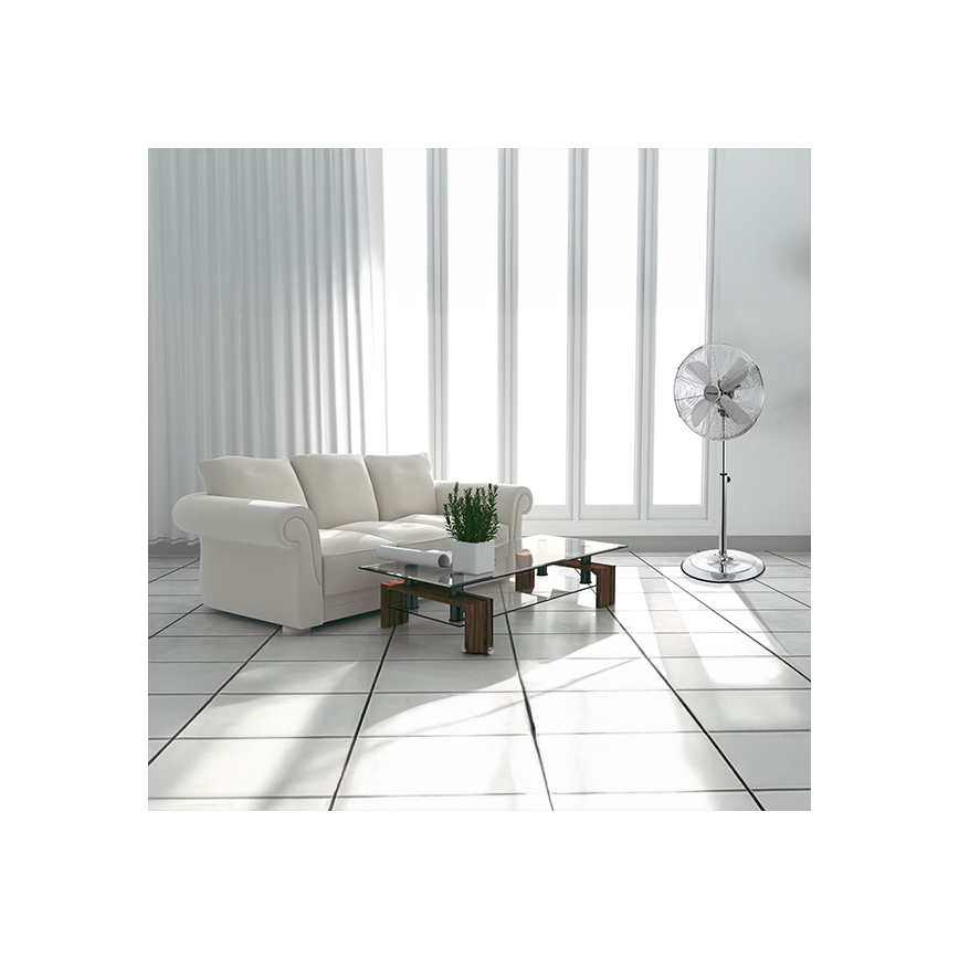 Álló ventilátor 50 W / 230 V, átmérő 40 cm, rozsdamentes acél