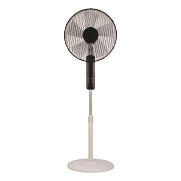 Álló ventilátor 60W/230V 135 cm fehér/fekete + távirányítóval