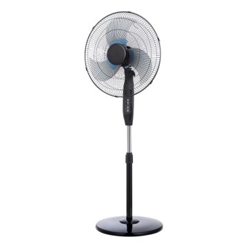 Álló ventilátor 65W/230V, 50 cm átmérő, fekete + távirányító