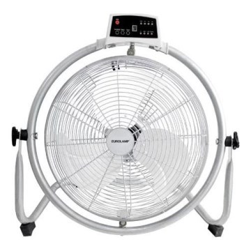 Álló ventilátor 90W/230V átmérő 45 cm ezüstszínű + távirányító