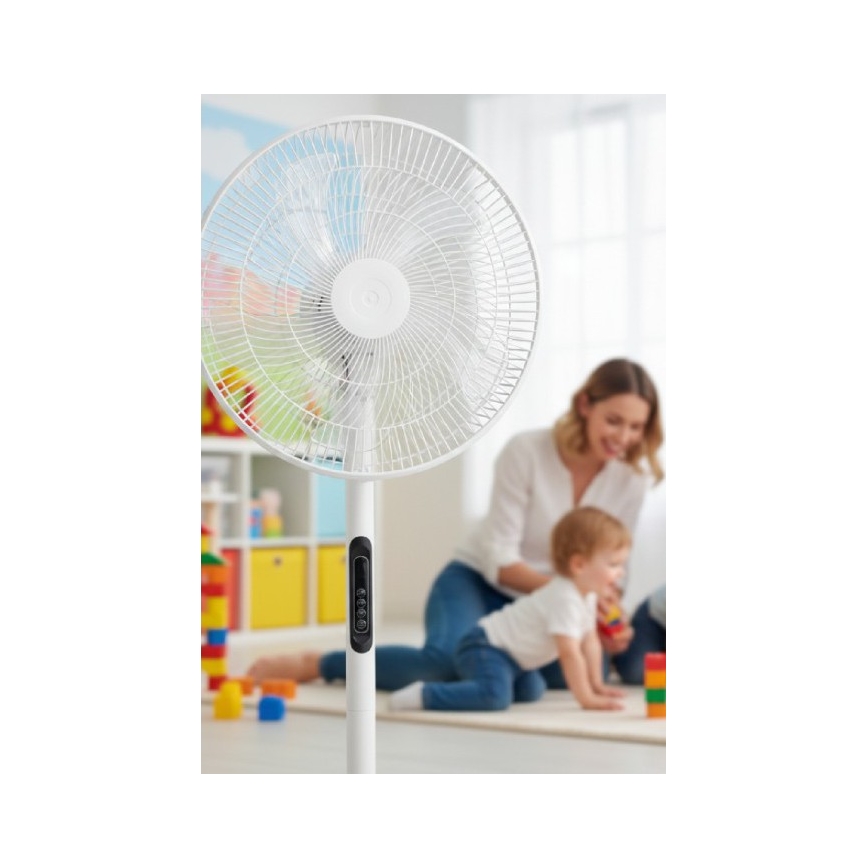 Álló ventilátor VIENTO-R 40W/230V fehér + távirányító