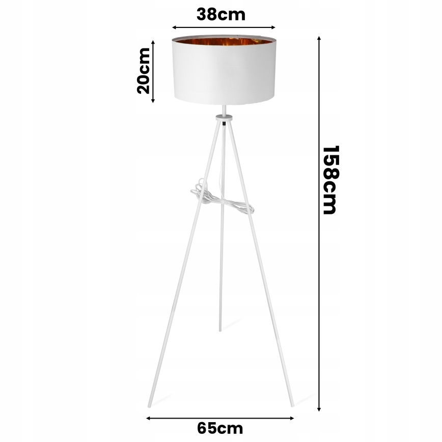 Állólámpa 1xE27/40W/230V fehér