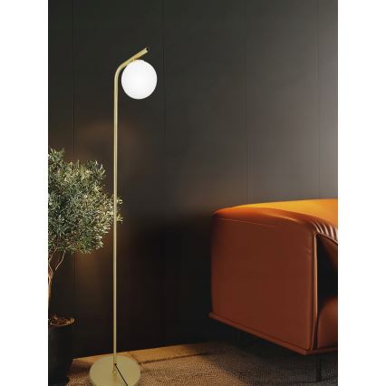 Állólámpa 1xG9/40W/230V arany/fehér