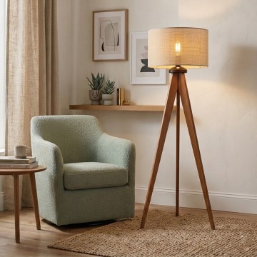 Állólámpa AIDA 1xE27/15W/230V tölgy/raffia
