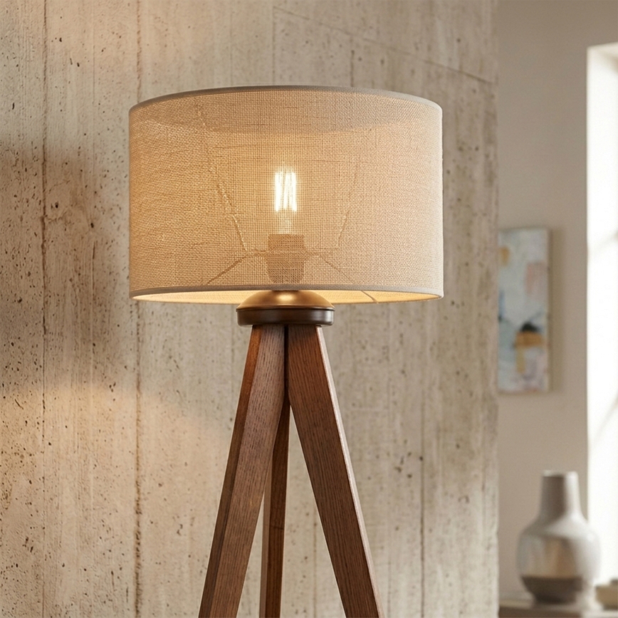 Állólámpa AIDA 1xE27/15W/230V tölgy/raffia