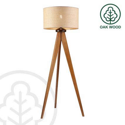 Állólámpa AIDA 1xE27/15W/230V tölgy/raffia