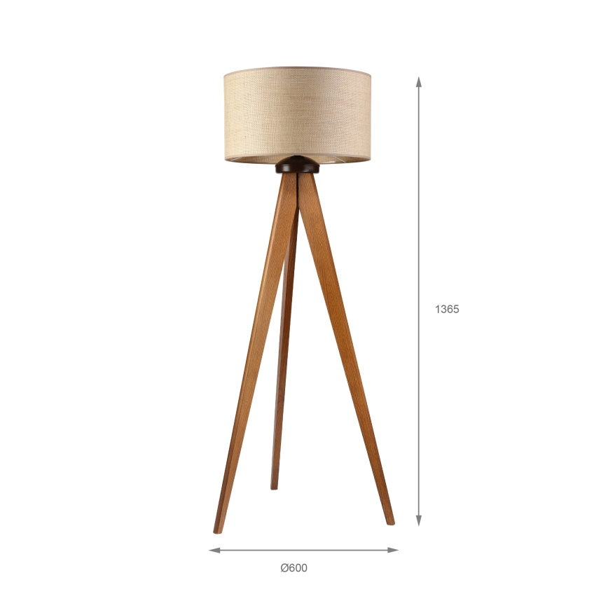 Állólámpa AIDA 1xE27/15W/230V tölgy/raffia