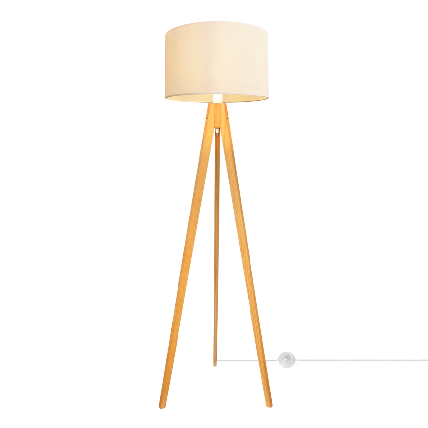 Állólámpa ALBA 1xE27/15W/230V krém/tölgy