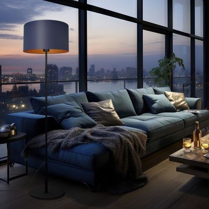 Állólámpa ARDEN 1xE27/60W/230V lila/arany