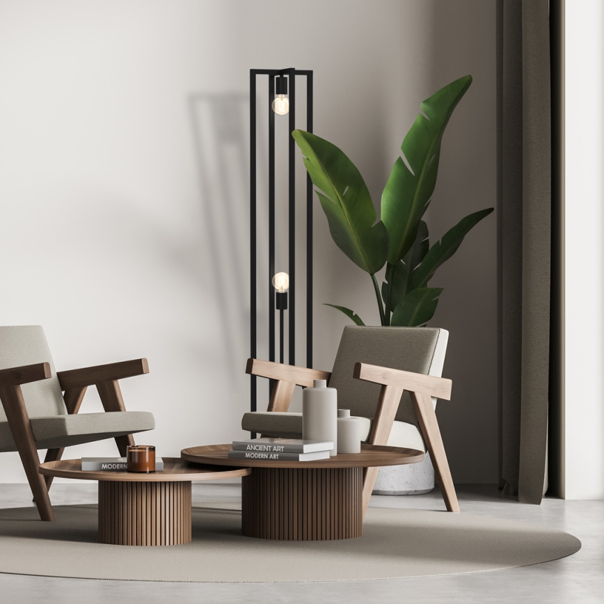 Állólámpa ARNOLD 2xE27/60W/230V fekete