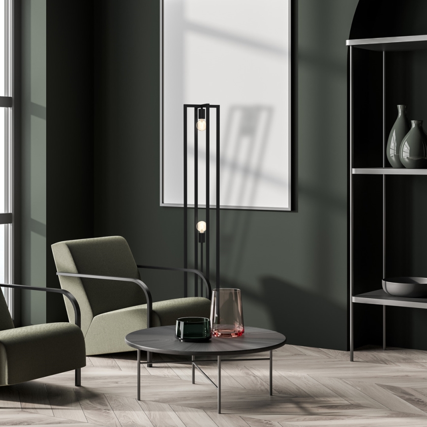 Állólámpa ARNOLD 2xE27/60W/230V fekete