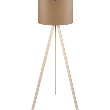 Állólámpa AYD 1xE27/40W/230V barna/bézs