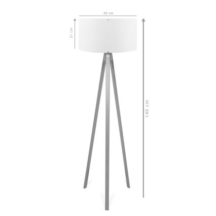 Állólámpa AYD 1xE27/40W/230V barna