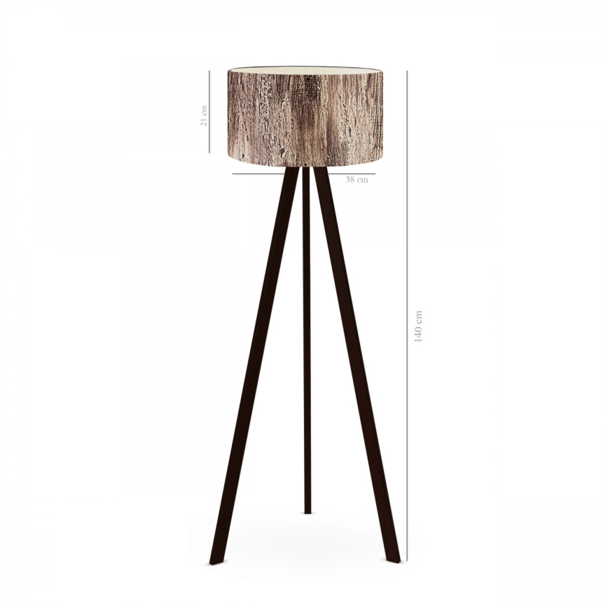 Állólámpa AYD 1xE27/40W/230V barna