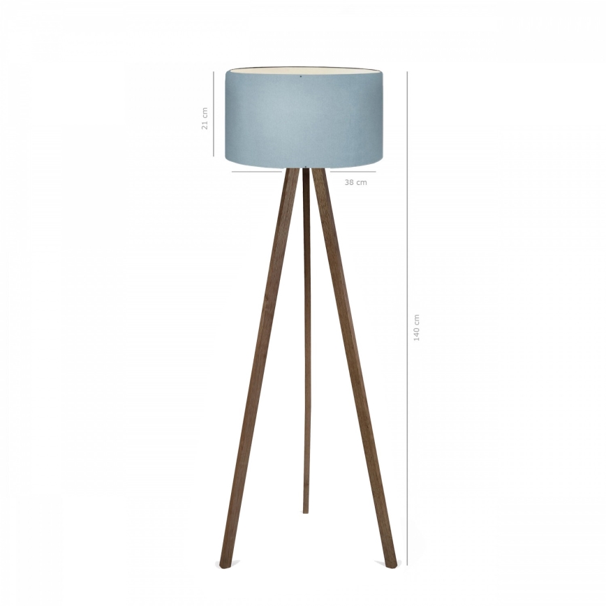 Állólámpa AYD 1xE27/40W/230V barna/kék