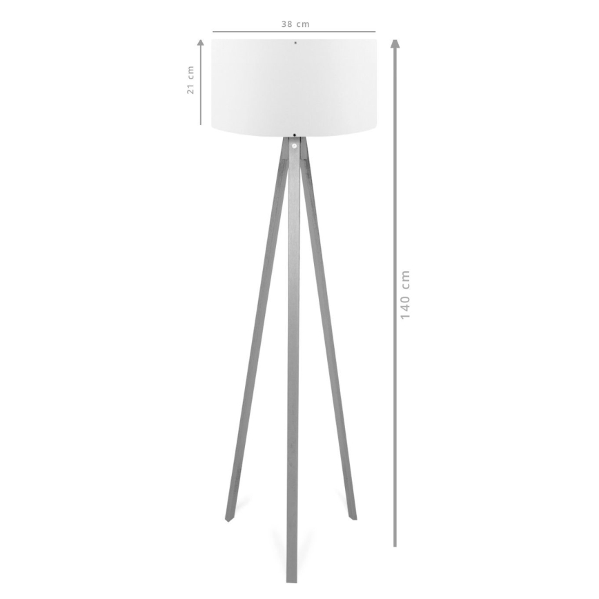 Állólámpa AYD 1xE27/40W/230V barna/krémszínű