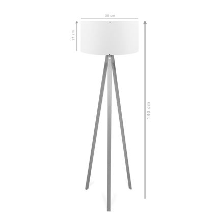 Állólámpa AYD 1xE27/40W/230V barna/piros