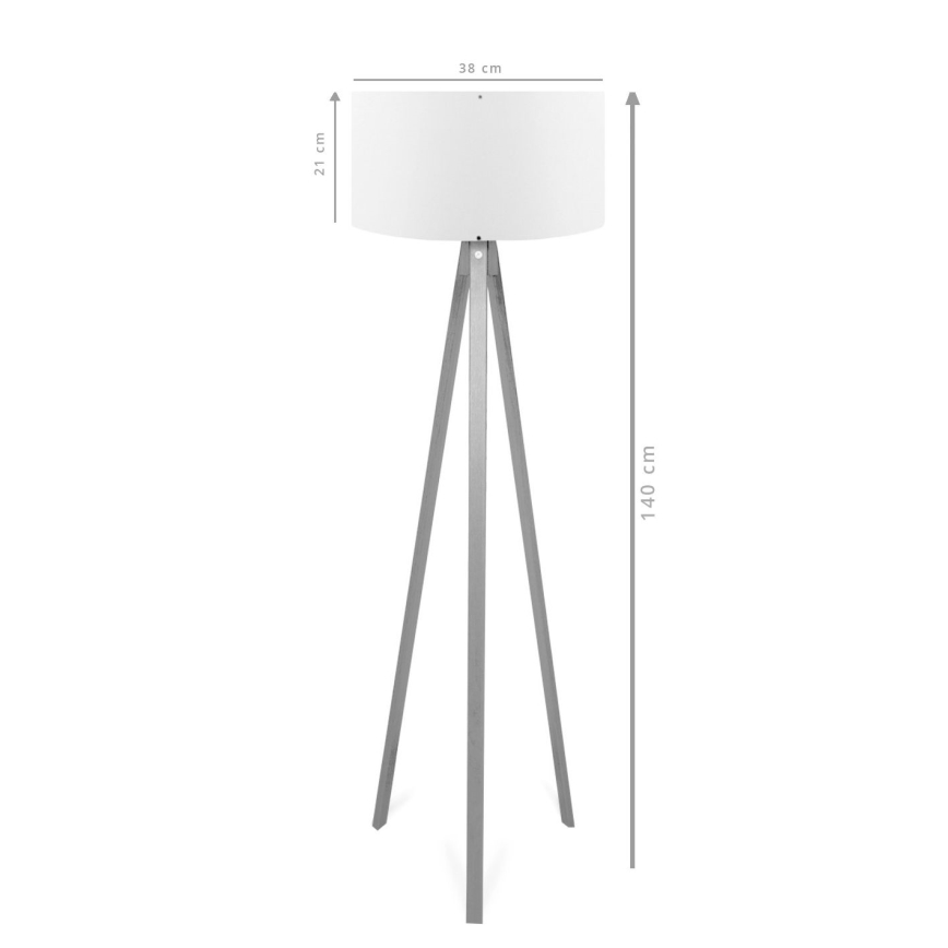 Állólámpa AYD 1xE27/40W/230V barna/piros