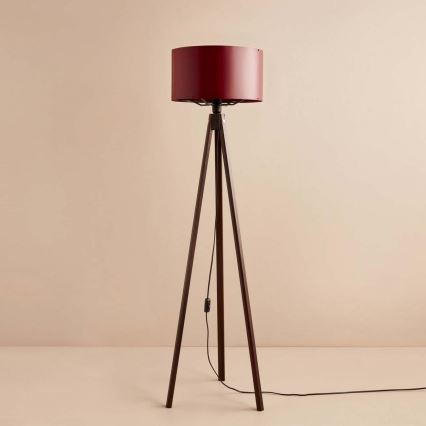 Állólámpa AYD 1xE27/40W/230V barna/piros