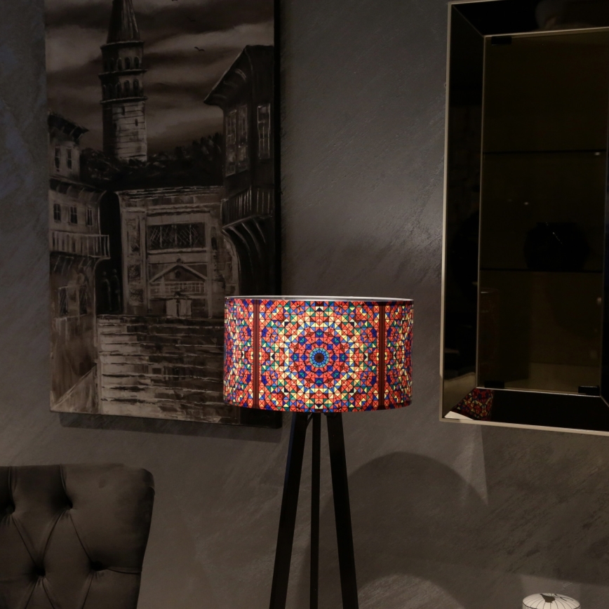 Állólámpa AYD 1xE27/40W/230V barna/színes