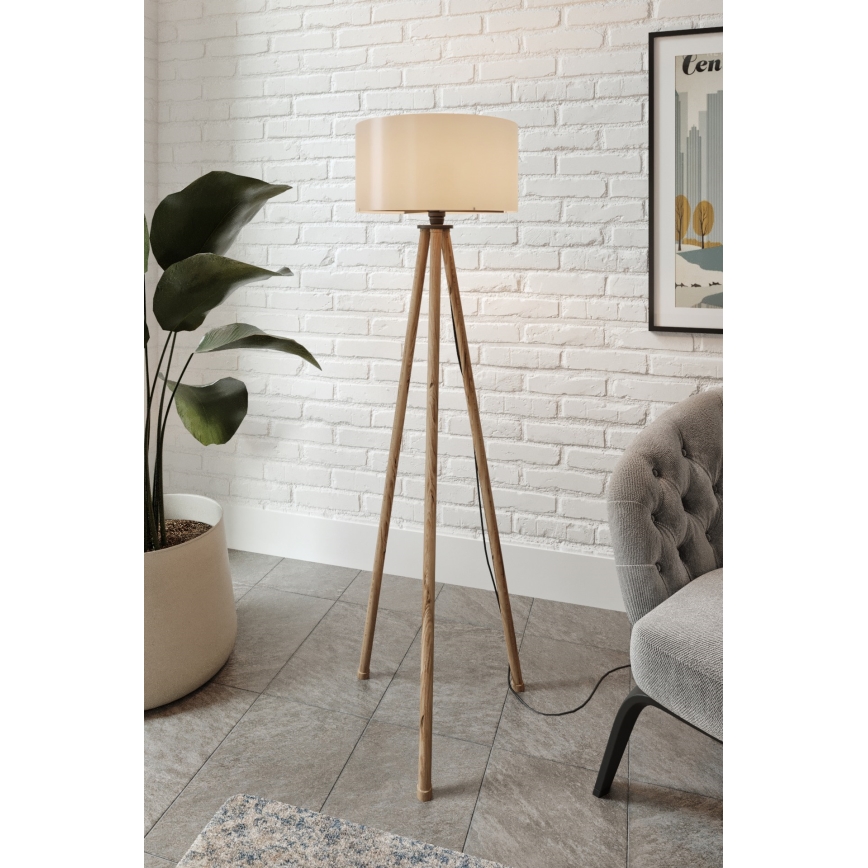 Állólámpa AYD 1xE27/40W/230V barna/szürke