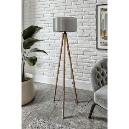 Állólámpa AYD 1xE27/40W/230V barna/szürke