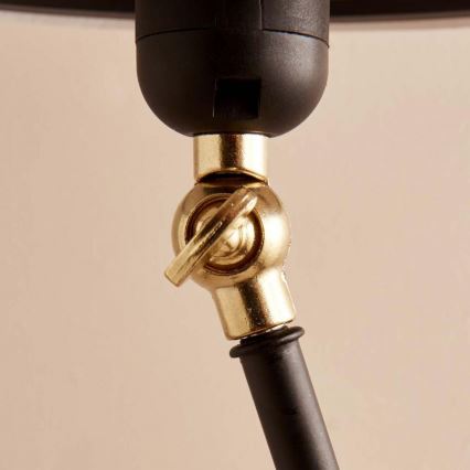 Állólámpa AYD 1xE27/40W/230V fekete/barna