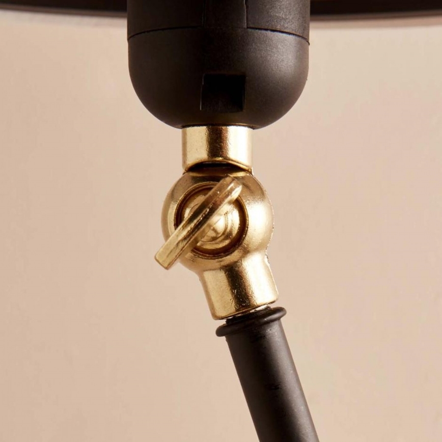 Állólámpa AYD 1xE27/40W/230V fekete/barna