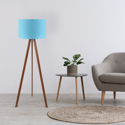 Állólámpa AYD 1xE27/40W/230V kék/barna