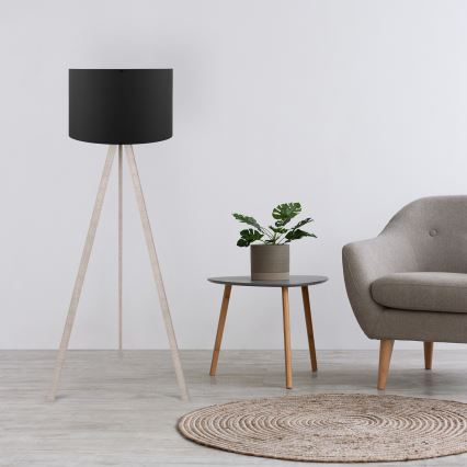 Állólámpa AYD 1xE27/60W/230V fekete/beige