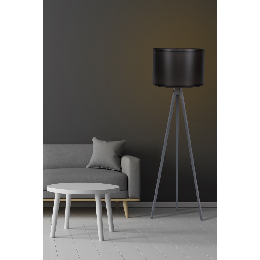 Állólámpa AYD 1xE27/60W/230V fekete/szürke