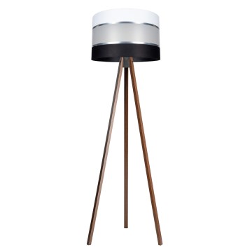 Állólámpa CORAL 1xE27/60W/230V barna/fekete/fehér/matt króm