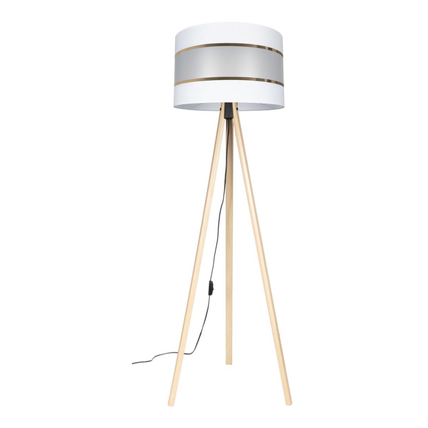 Állólámpa CORAL 1xE27/60W/230V bézs/fehér/arany