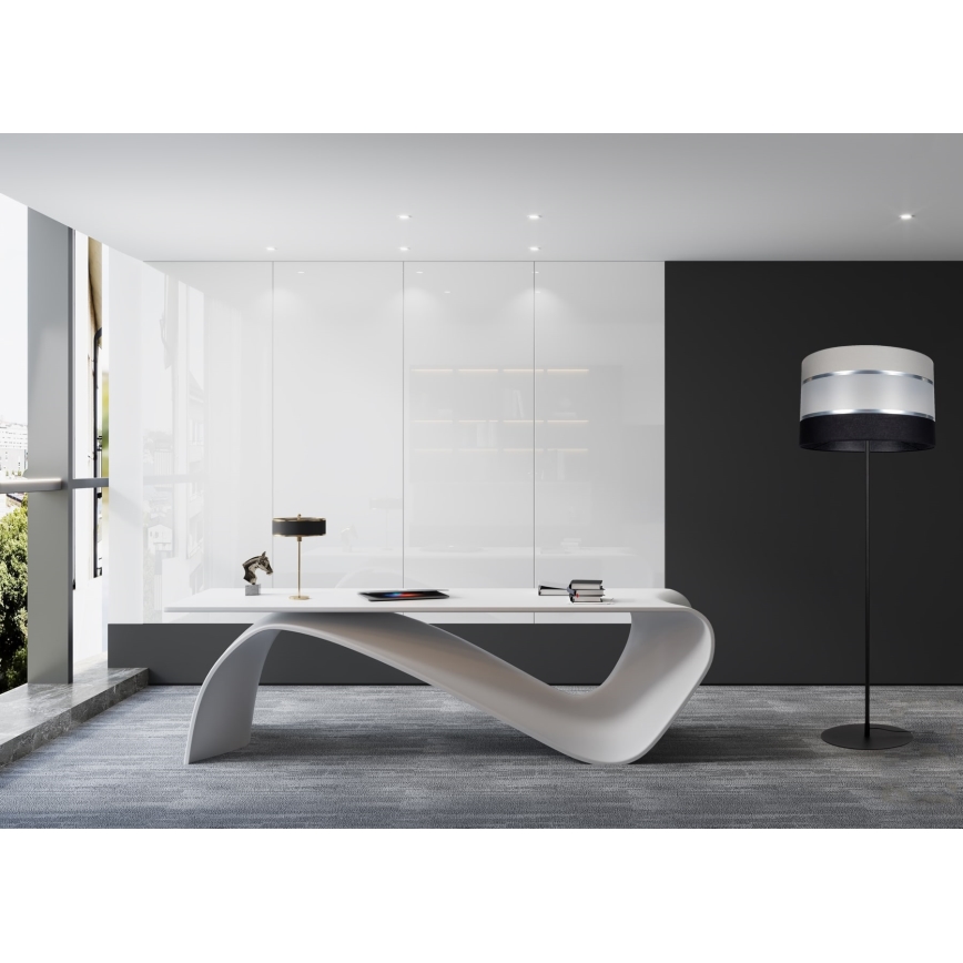 Állólámpa CORAL 1xE27/60W/230V fekete/szürke