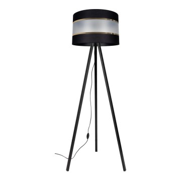 Állólámpa CORAL 1xE27/60W/230V wenge/fekete/arany