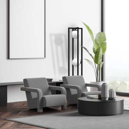 Állólámpa DIEGO 2xE14/40W/230V fekete