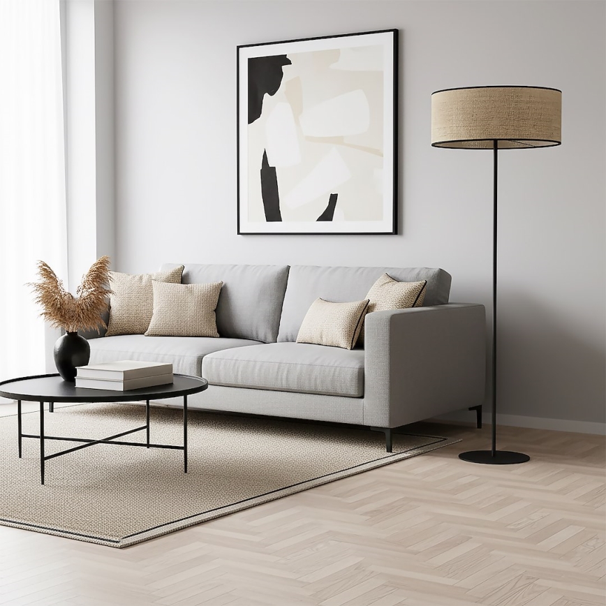 Állólámpa ECO 1xE27/15W/230V bézs/rattan