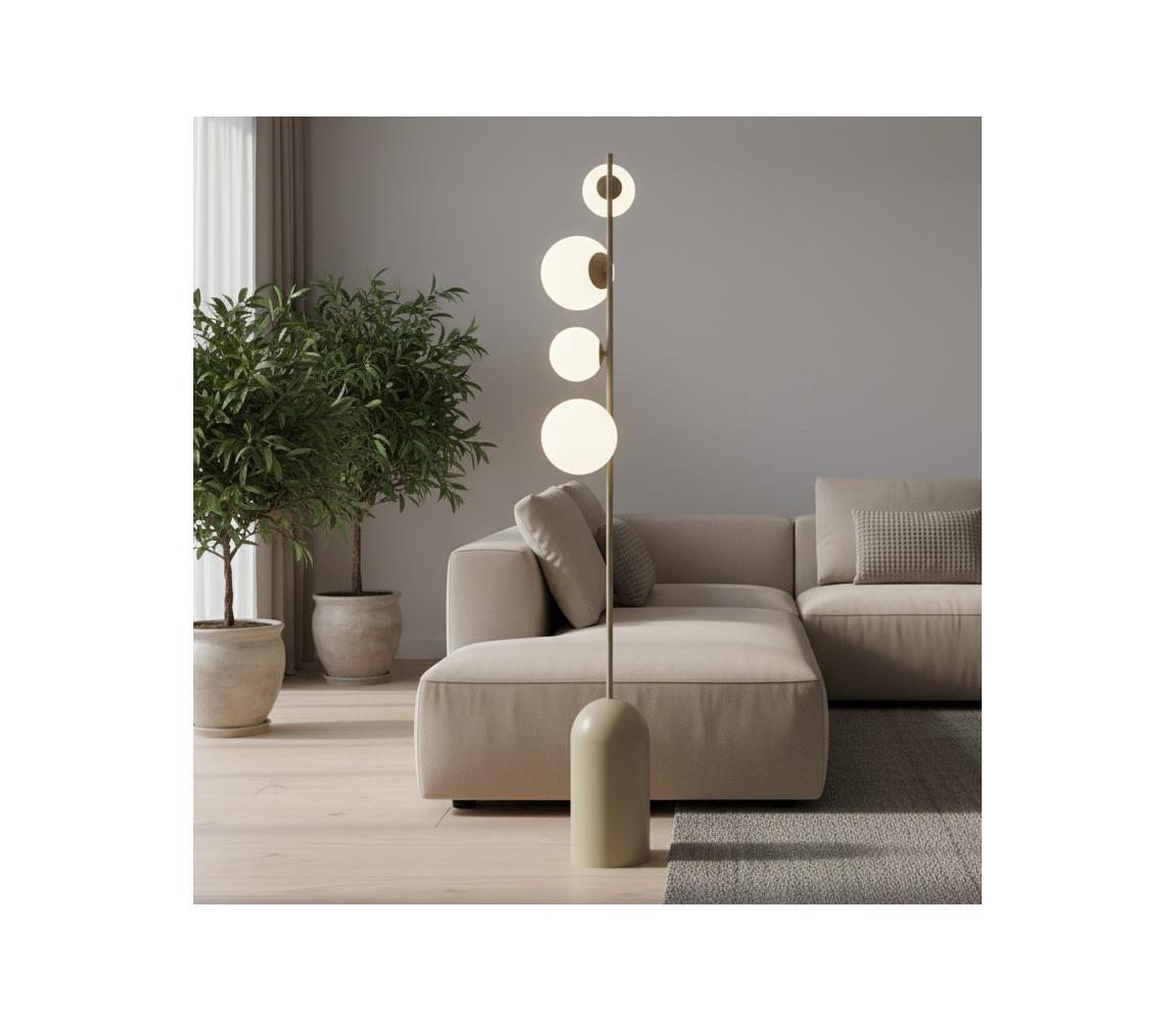 EMIBIG Állólámpa ETNO 4xG9/8W/230V bézs 1501/LP4