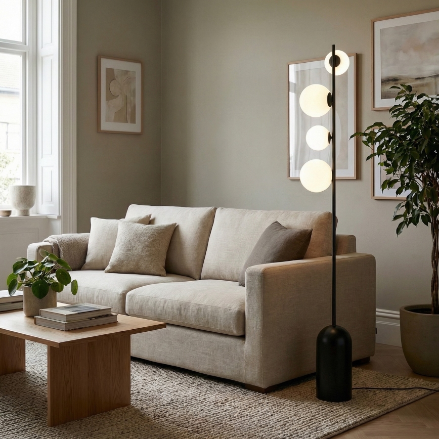 Állólámpa ETNO 4xG9/8W/230V fekete