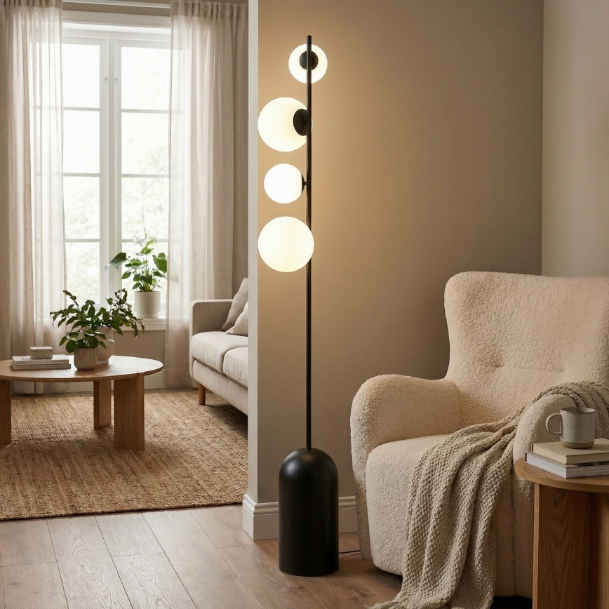 Állólámpa ETNO 4xG9/8W/230V fekete