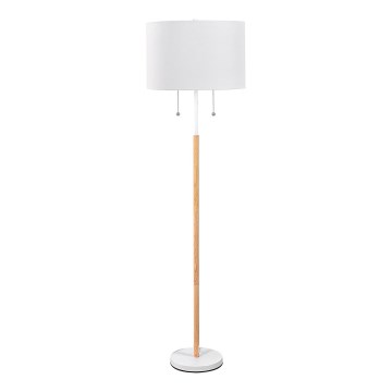 Állólámpa FOGO 2xE27/15W/230V fehér/bézs