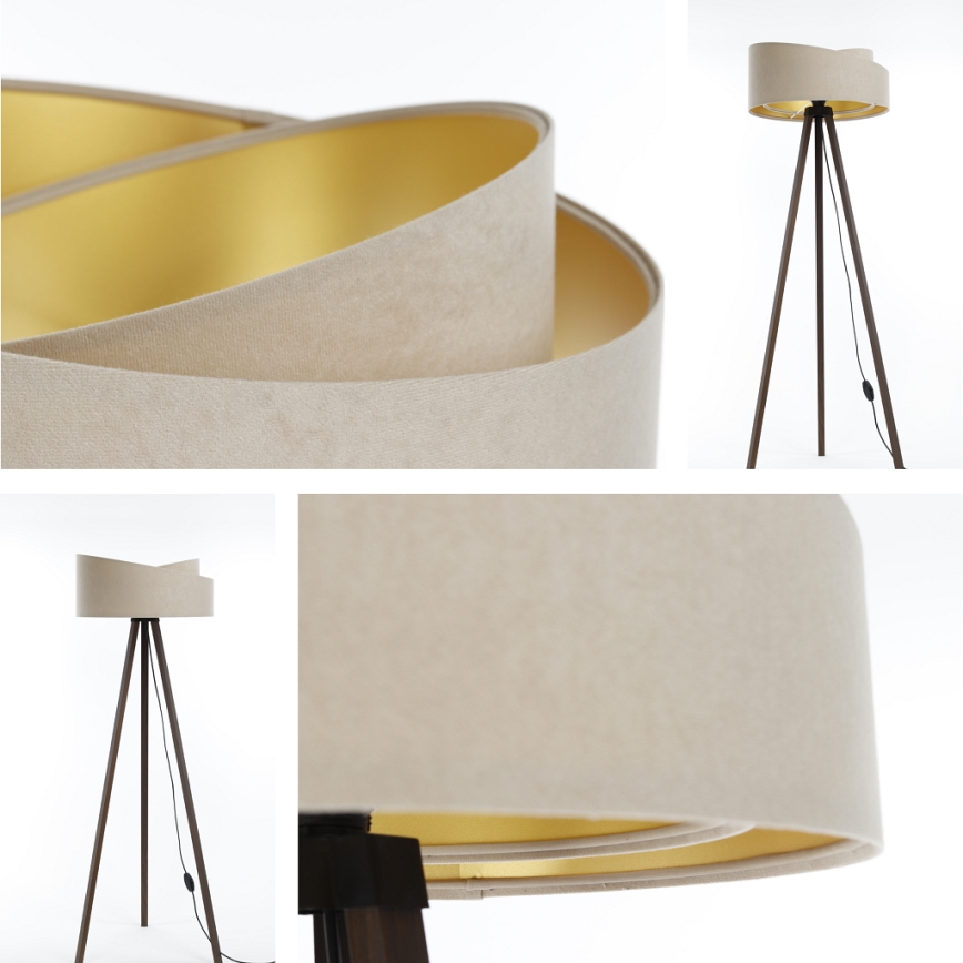 Állólámpa GALAXY 1xE27/60W/230V bézs/barna