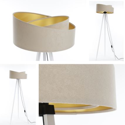 Állólámpa GALAXY 1xE27/60W/230V bézs/fehér