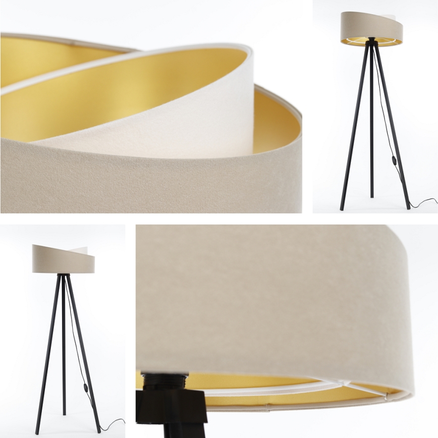 Állólámpa GALAXY 1xE27/60W/230V bézs/fehér/wenge