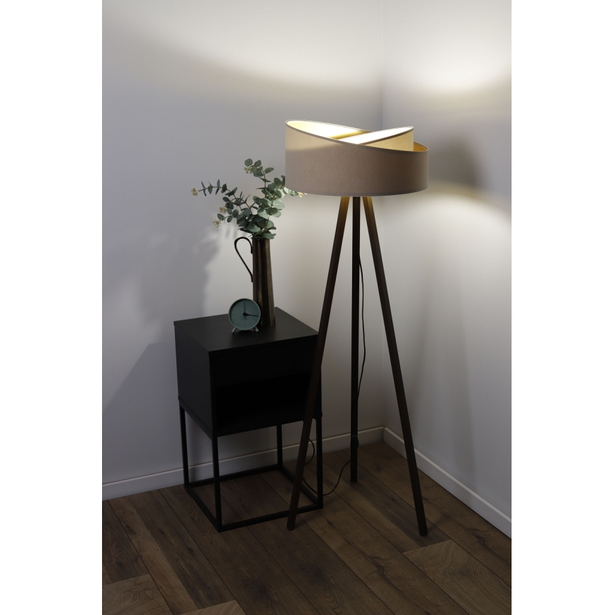 Állólámpa GALAXY 1xE27/60W/230V bézs/wenge