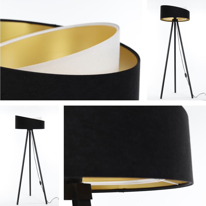 Állólámpa GALAXY 1xE27/60W/230V fekete/fehér/wenge