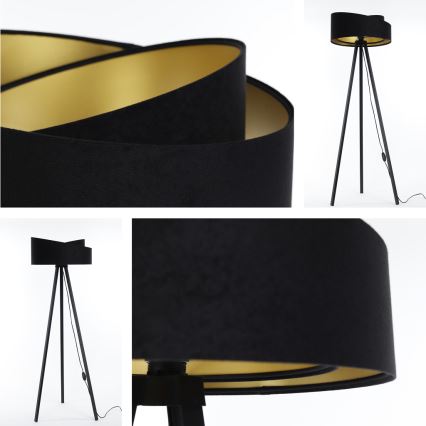 Állólámpa GALAXY 1xE27/60W/230V fekete/wenge