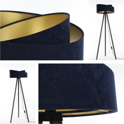 Állólámpa GALAXY 1xE27/60W/230V kék/barna