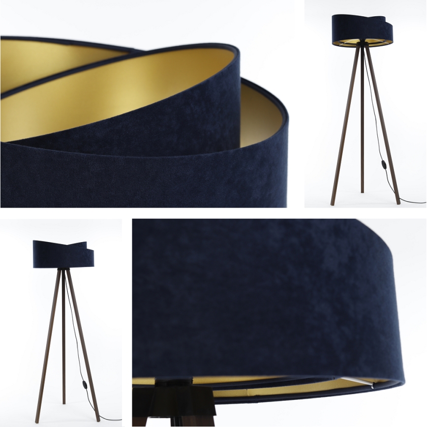 Állólámpa GALAXY 1xE27/60W/230V kék/barna